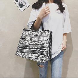 Printed PU Bucket Handheld Bag