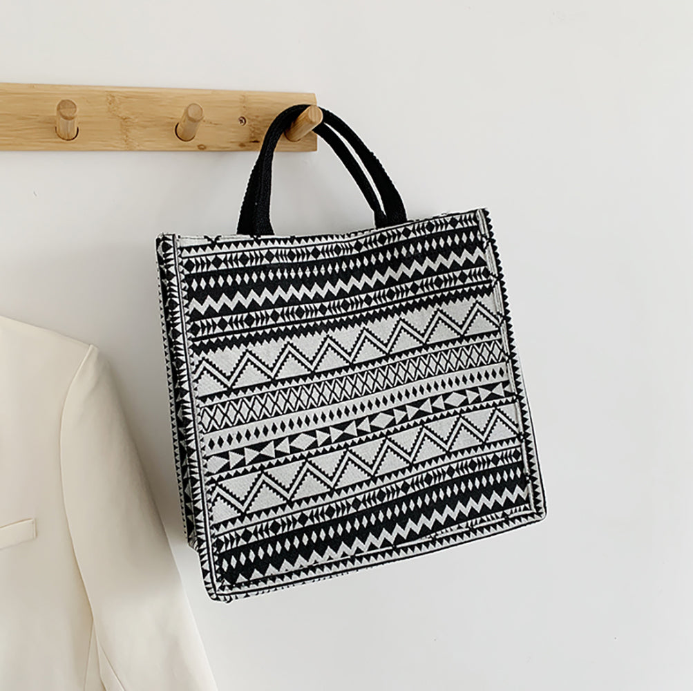 Printed PU Bucket Handheld Bag