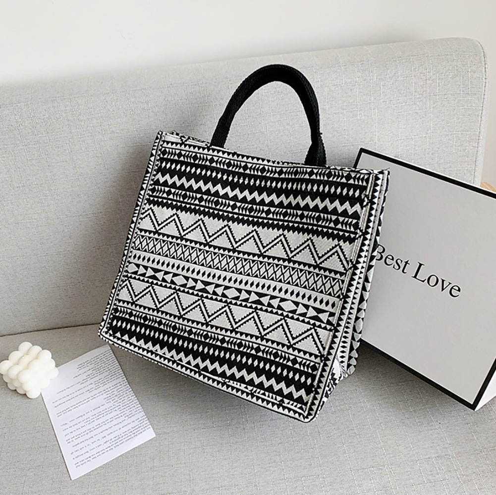 Printed PU Bucket Handheld Bag