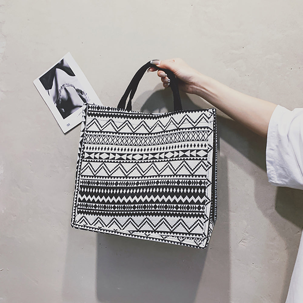 Printed PU Bucket Handheld Bag