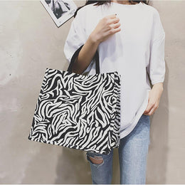 Printed PU Bucket Handheld Bag