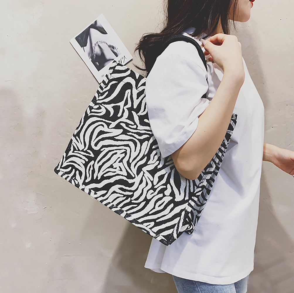 Printed PU Bucket Handheld Bag