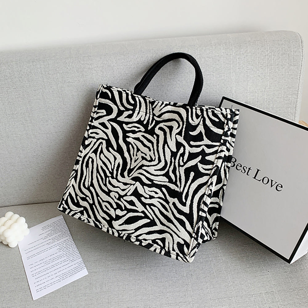 Printed PU Bucket Handheld Bag