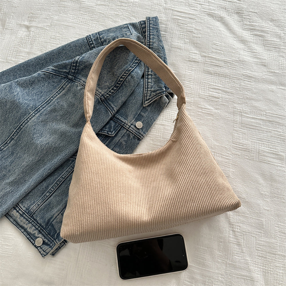 Khaki Solid One Handle Sling Bag
