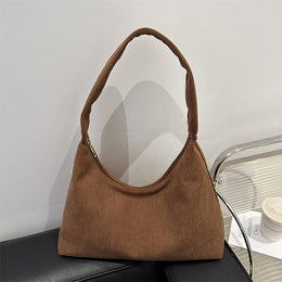 Brown Solid One Handle Sling Bag