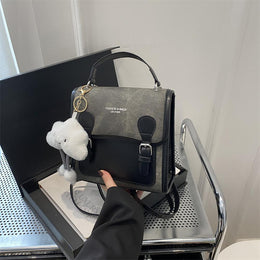 PU Bucket Sling Bag with Applique