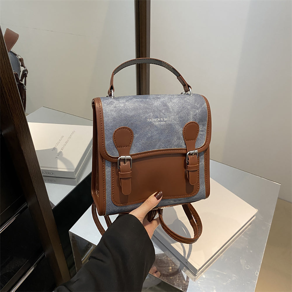 PU Shopper Handheld Bag with Applique