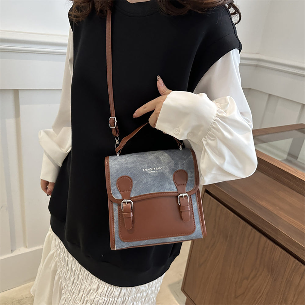 PU Shopper Handheld Bag with Applique