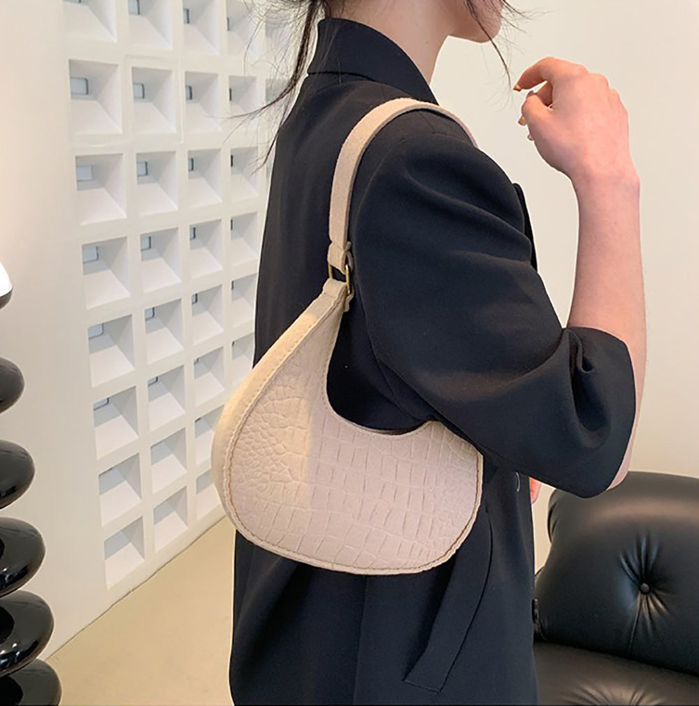 Textured Hobo Bag
