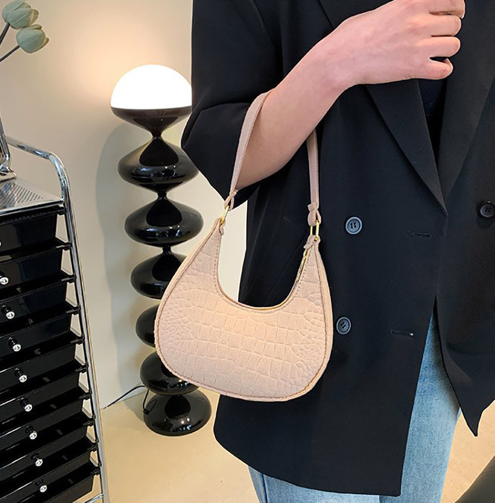 Textured Hobo Bag