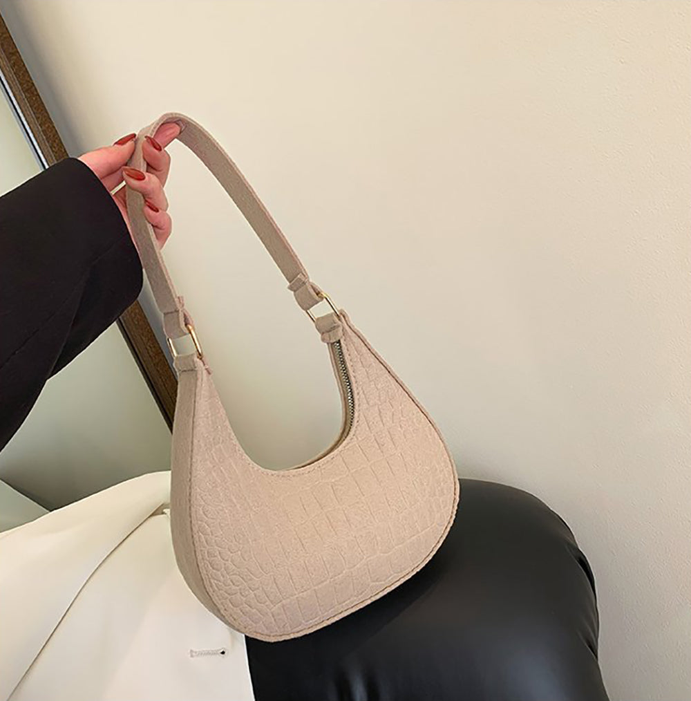 Textured Hobo Bag