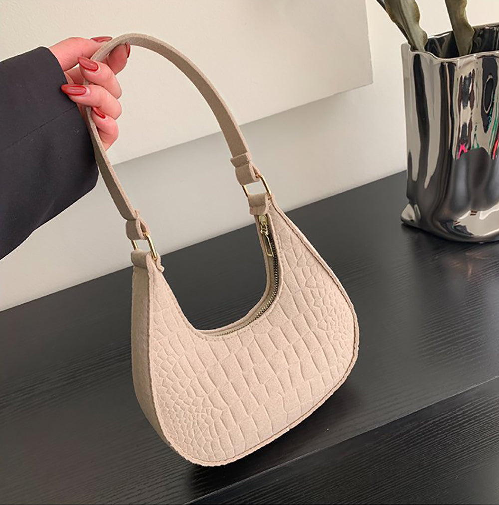 Textured Hobo Bag