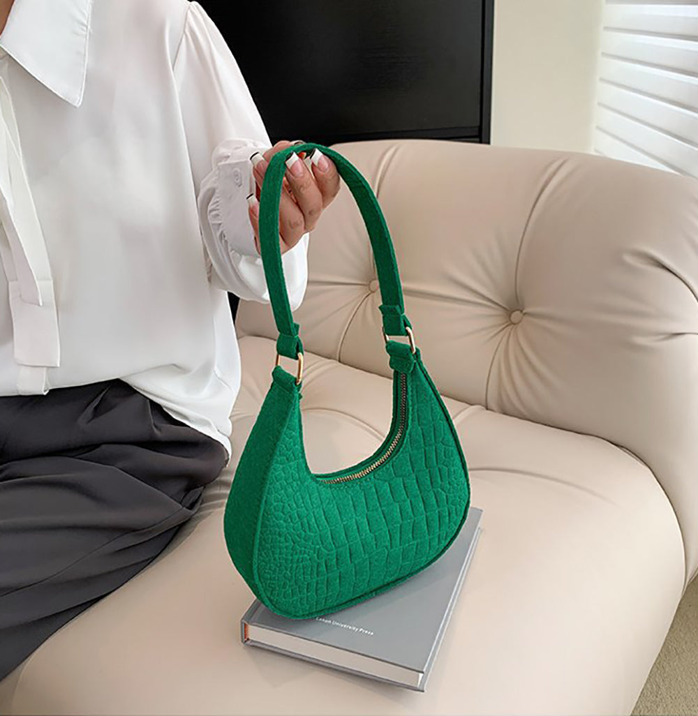 Textured Hobo Bag