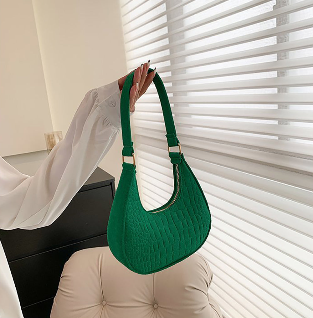Textured Hobo Bag