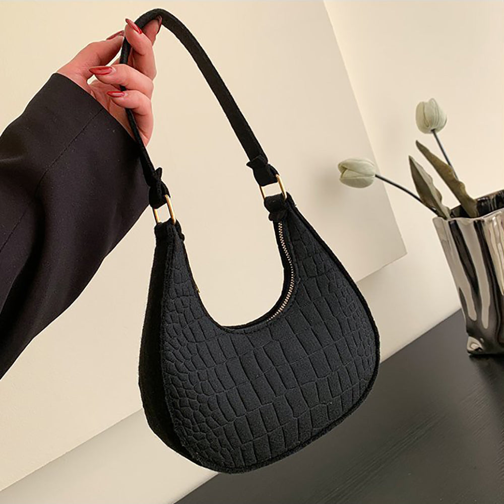 Textured Hobo Bag