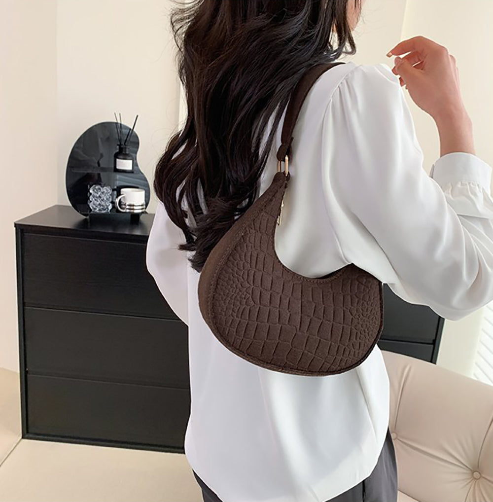 Textured Hobo Bag