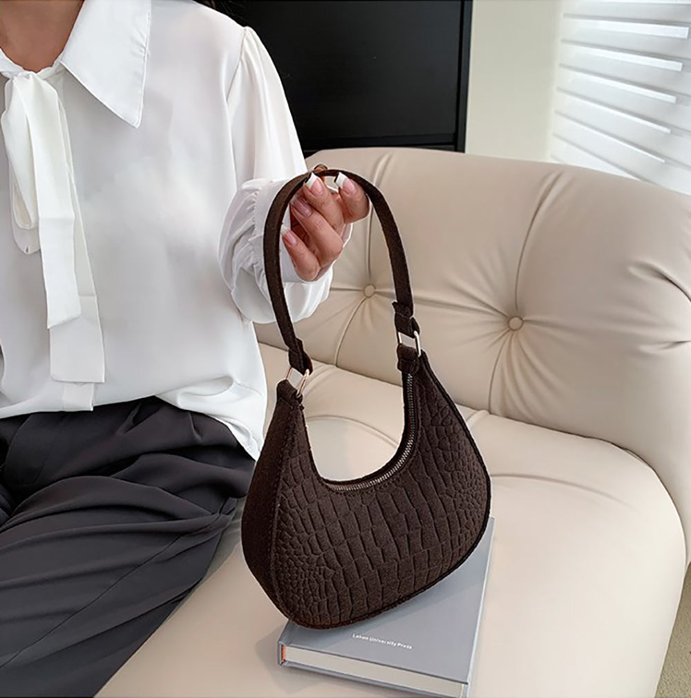 Textured Hobo Bag
