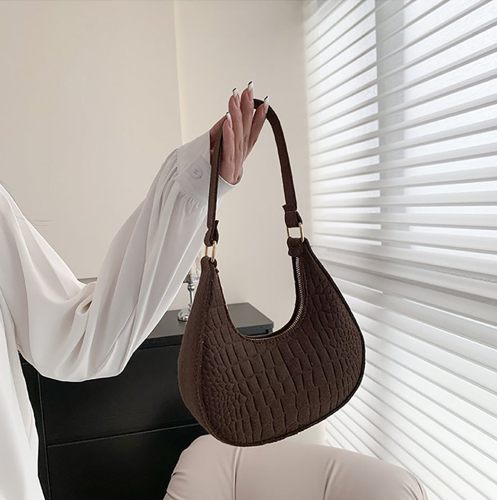 Textured Hobo Bag