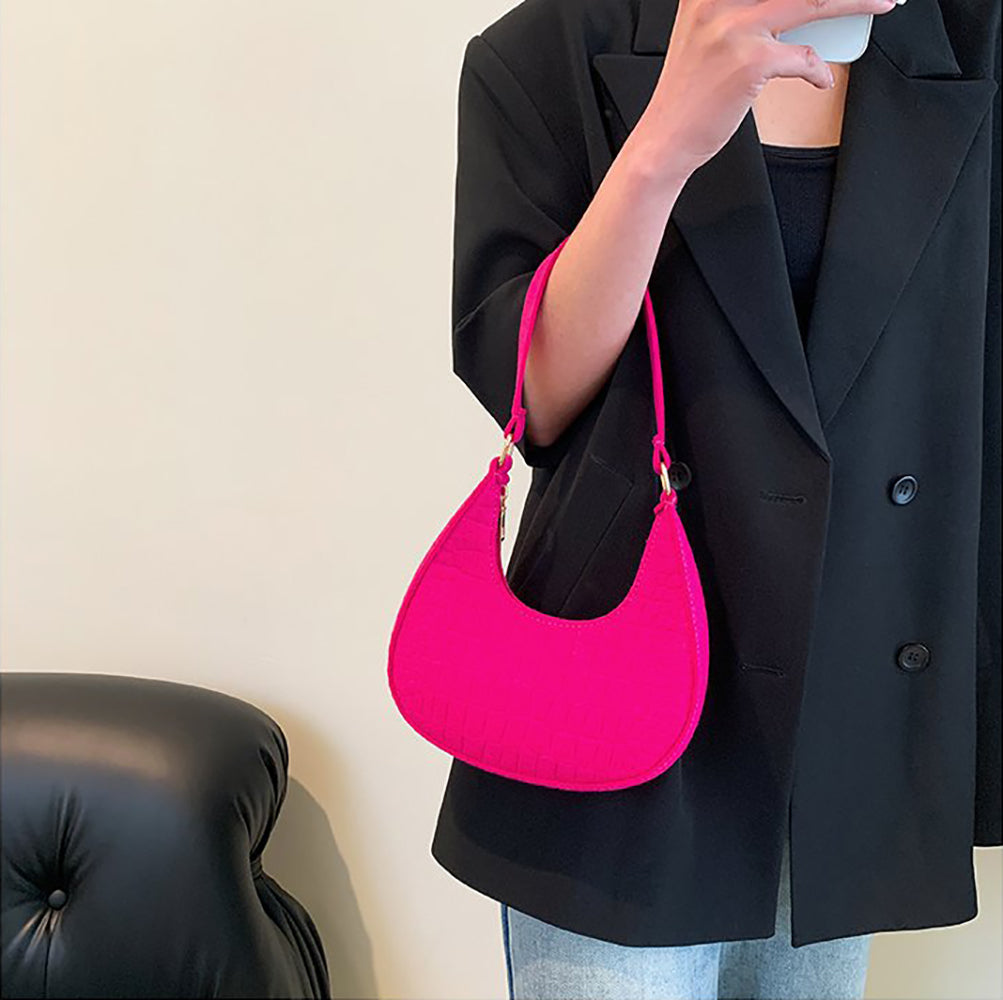 Textured Hobo Bag