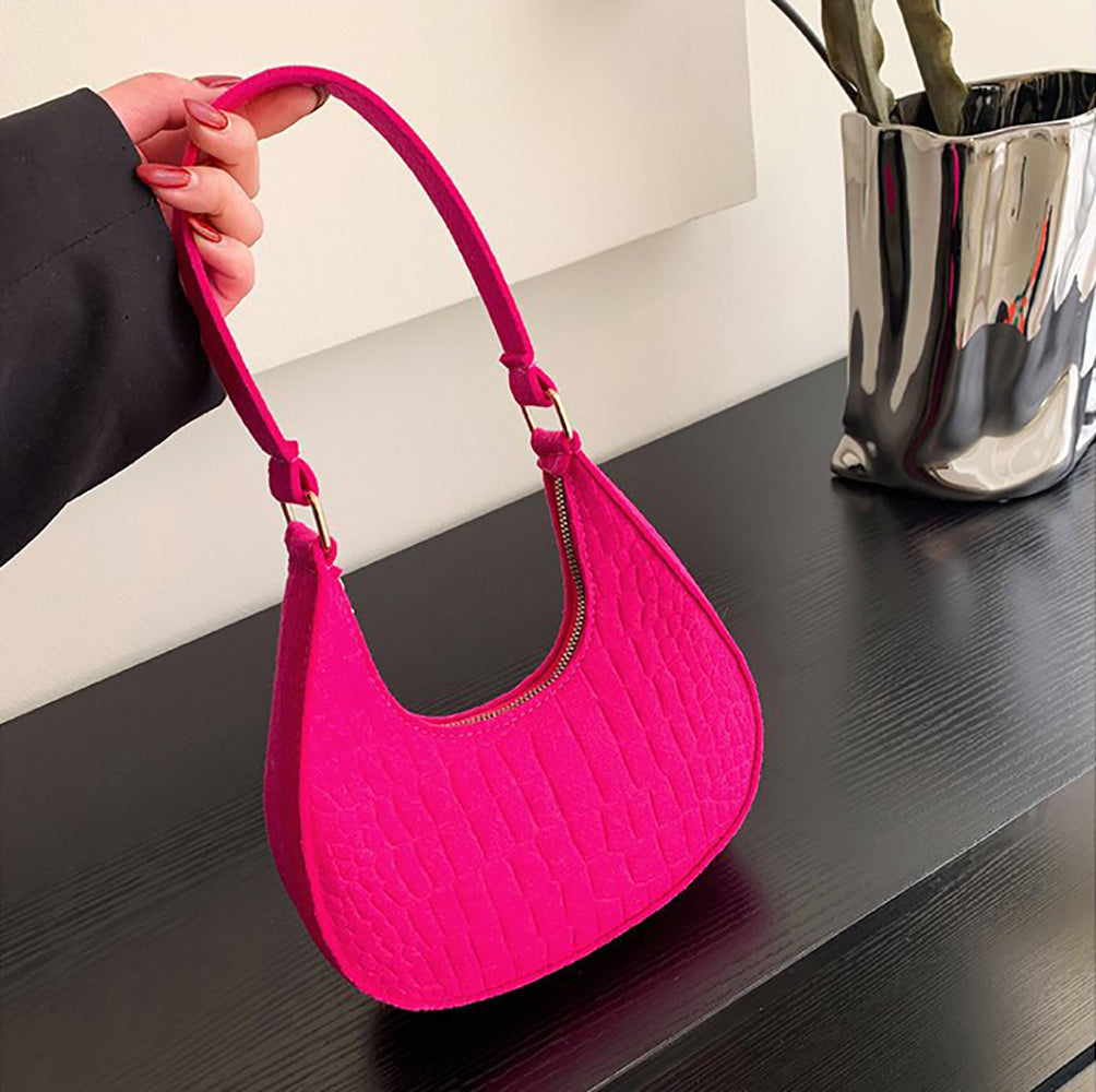 Textured Hobo Bag