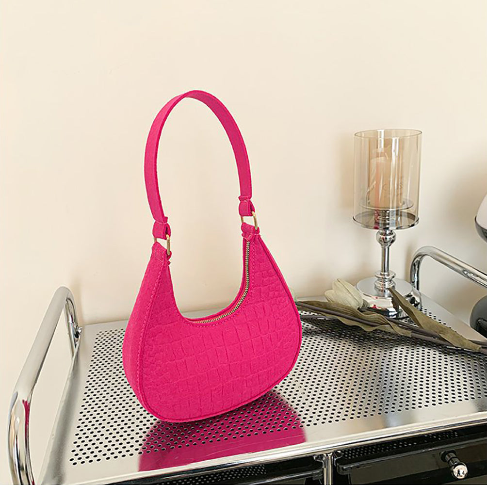 Textured Hobo Bag