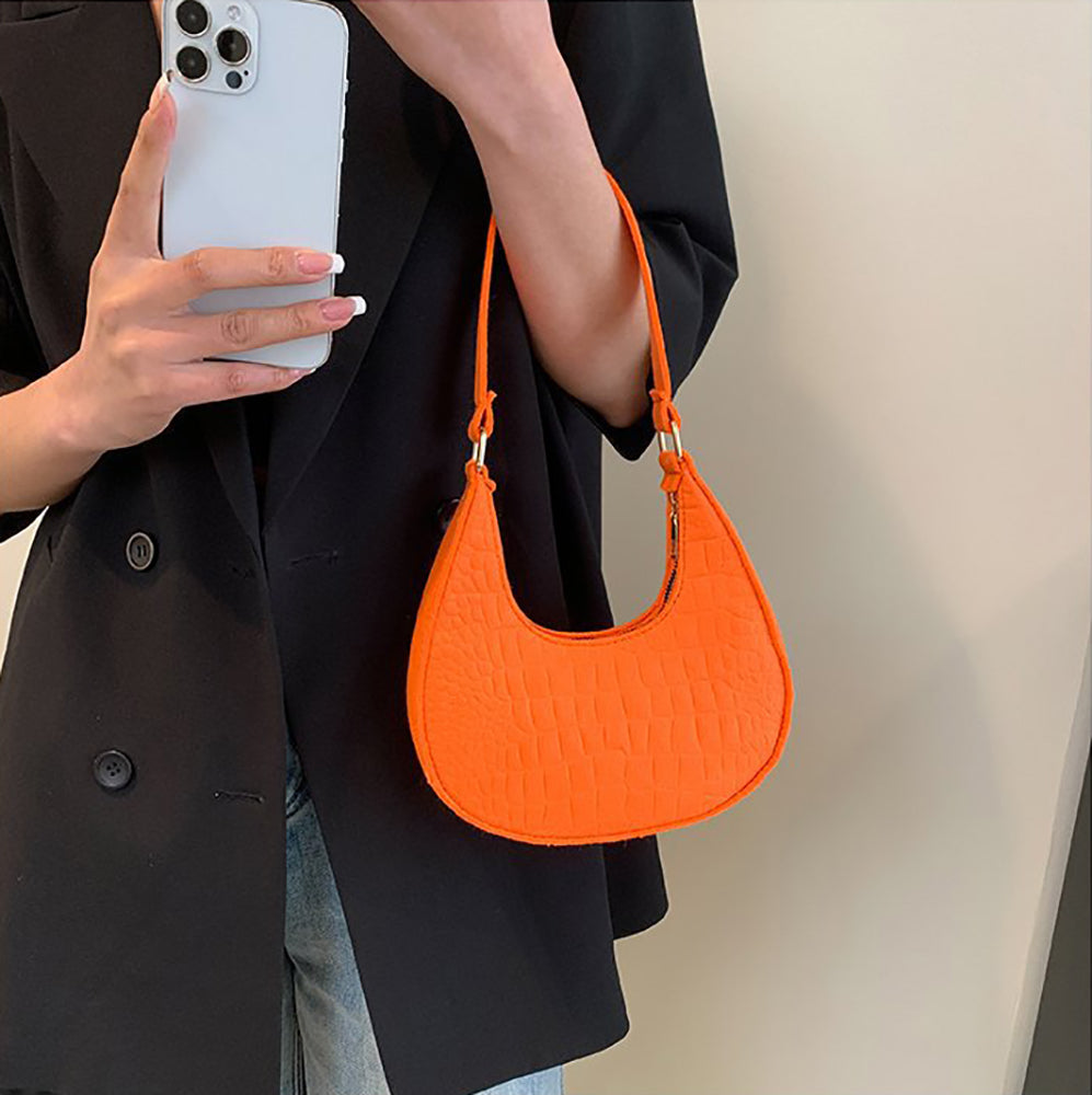Textured Hobo Bag