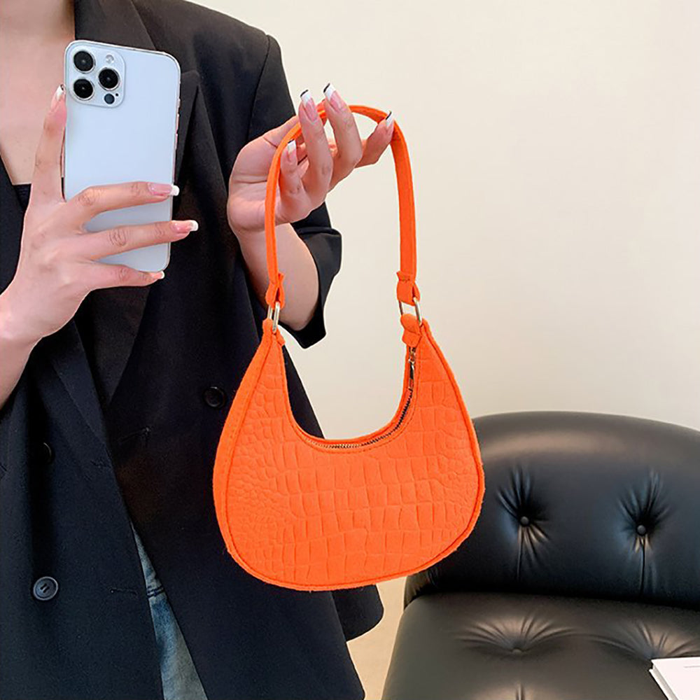 Textured Hobo Bag