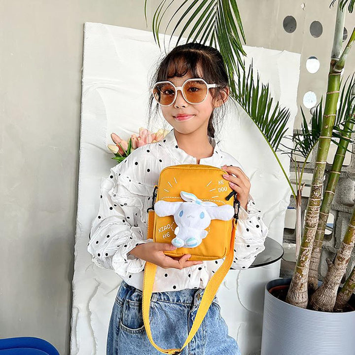 Printed Structured Shoulder Bag with Applique