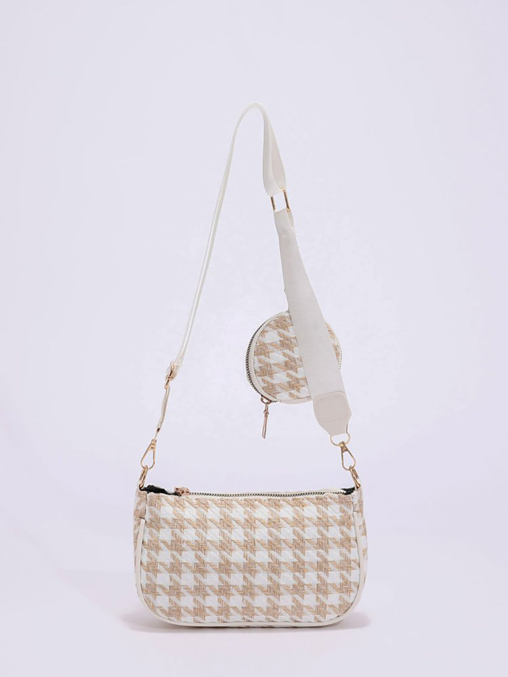 Checked Hobo Bag