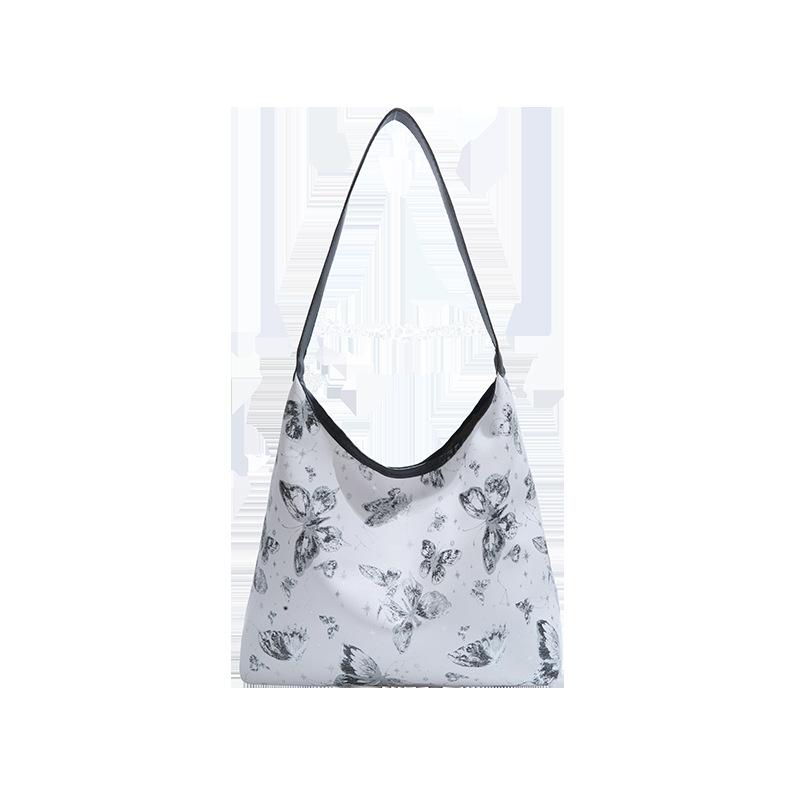Black Printed One Handle Sling Bag