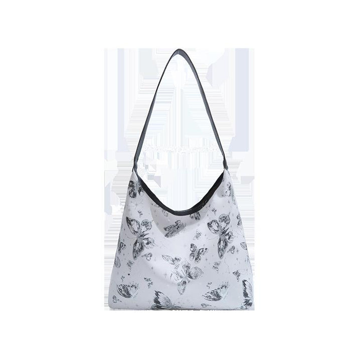 Black Printed One Handle Sling Bag