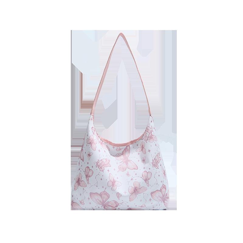 Black Printed One Handle Sling Bag
