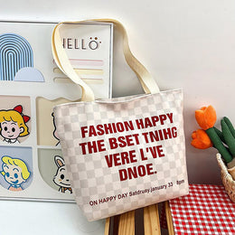 Printed Shopper Handheld Bag