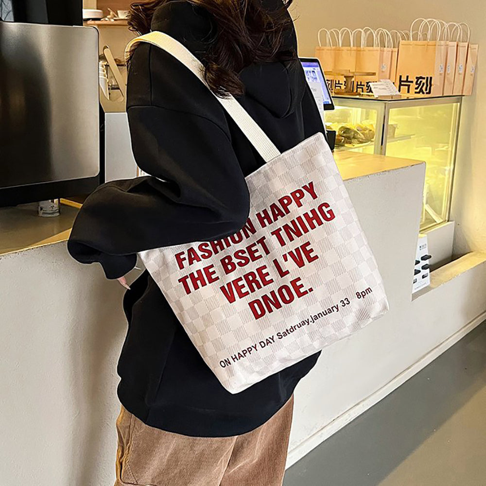 Printed Shopper Handheld Bag