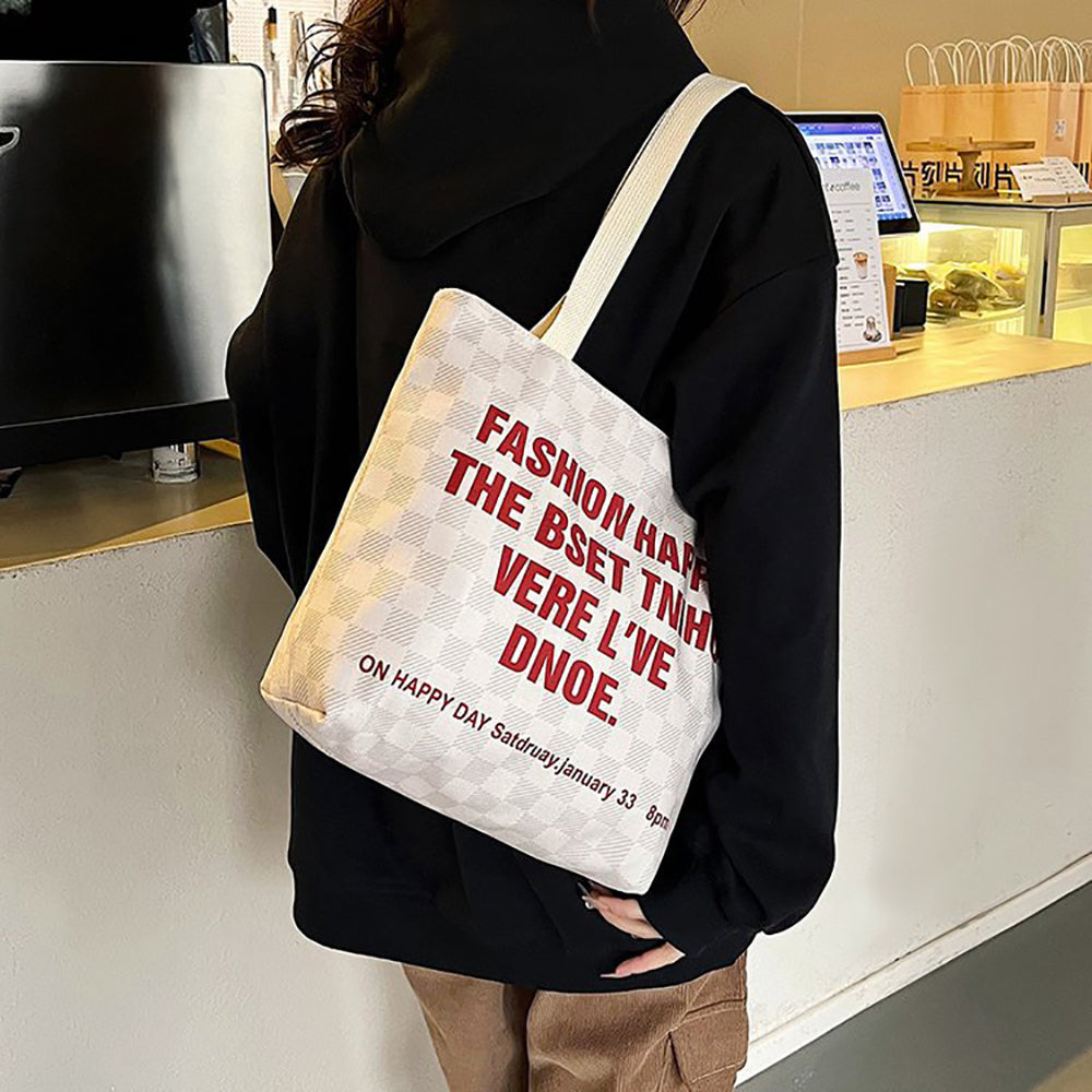 Printed Shopper Handheld Bag