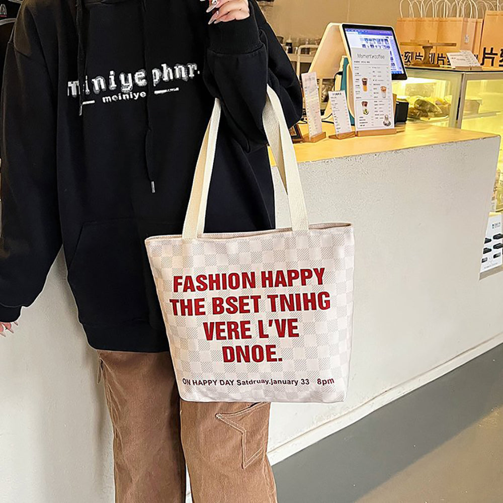 Printed Shopper Handheld Bag