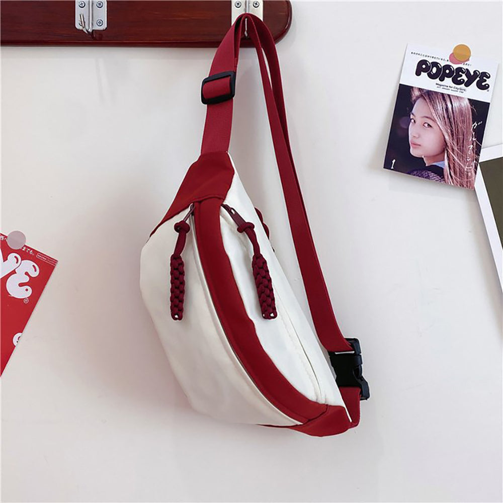 Colourblocked Hobo Bag with Applique