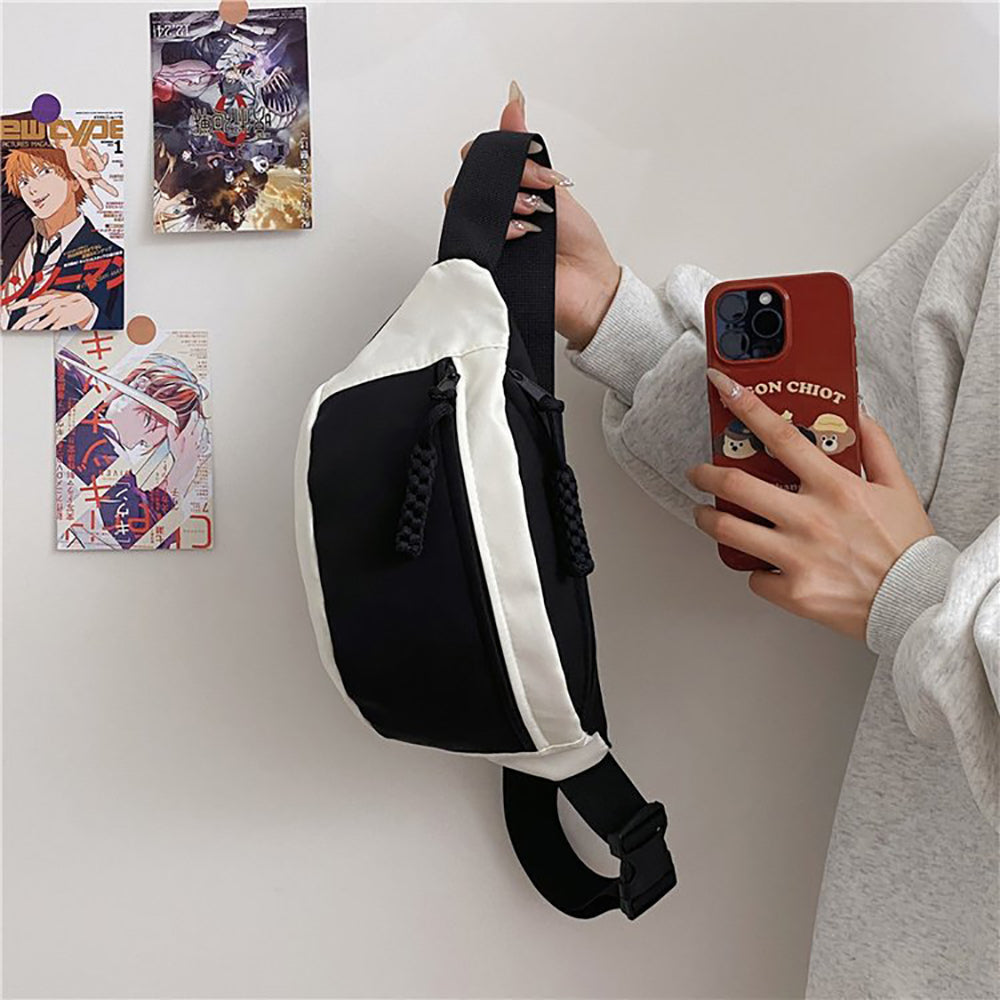 Colourblocked Hobo Bag with Applique