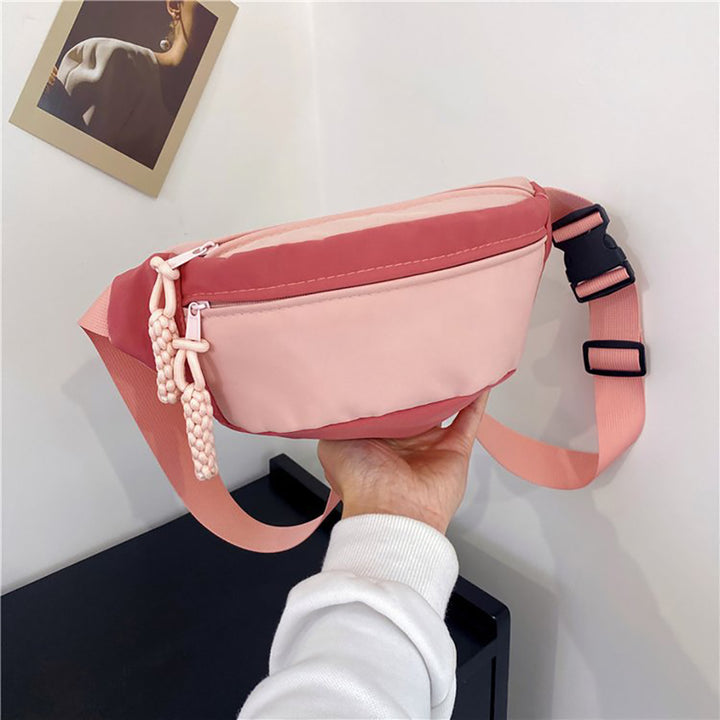 Colourblocked Hobo Bag with Applique