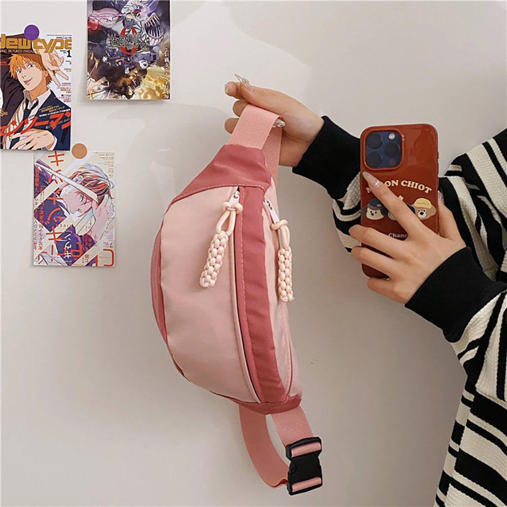 Colourblocked Hobo Bag with Applique