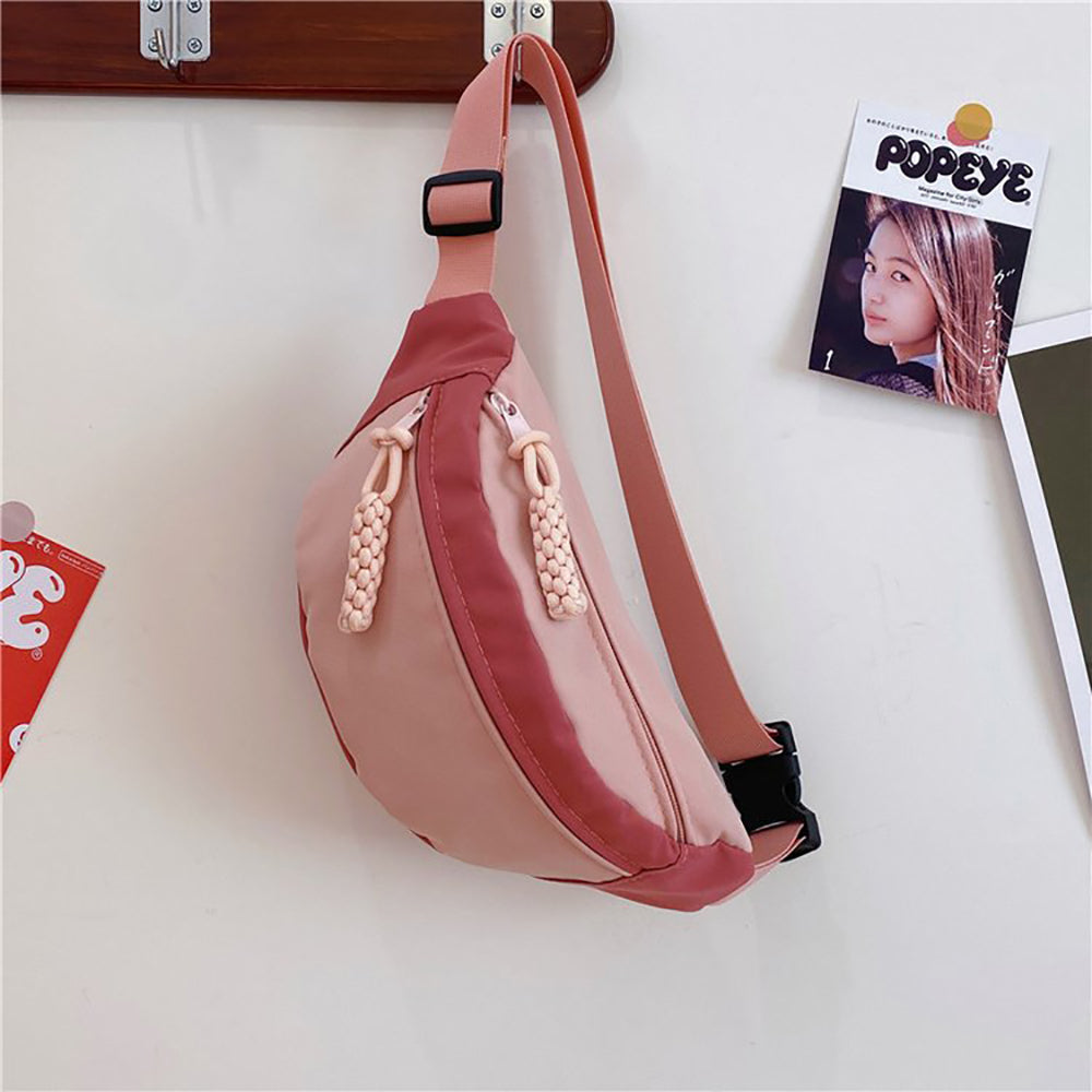 Colourblocked Hobo Bag with Applique
