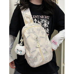 Printed Structured Shoulder Bag