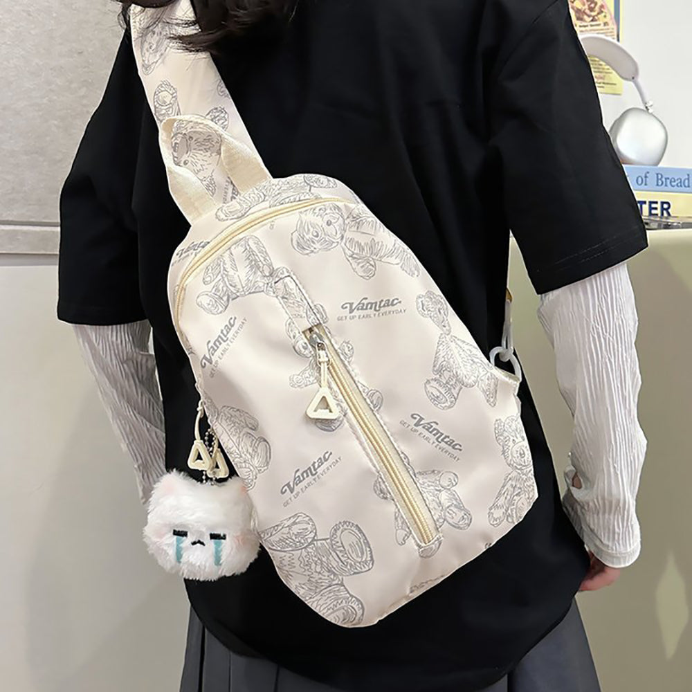 Printed Structured Shoulder Bag