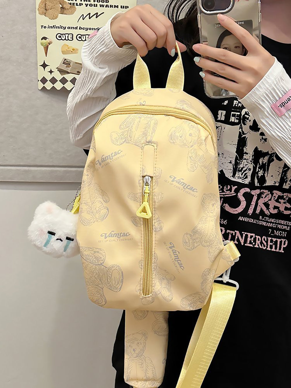 Printed Structured Shoulder Bag