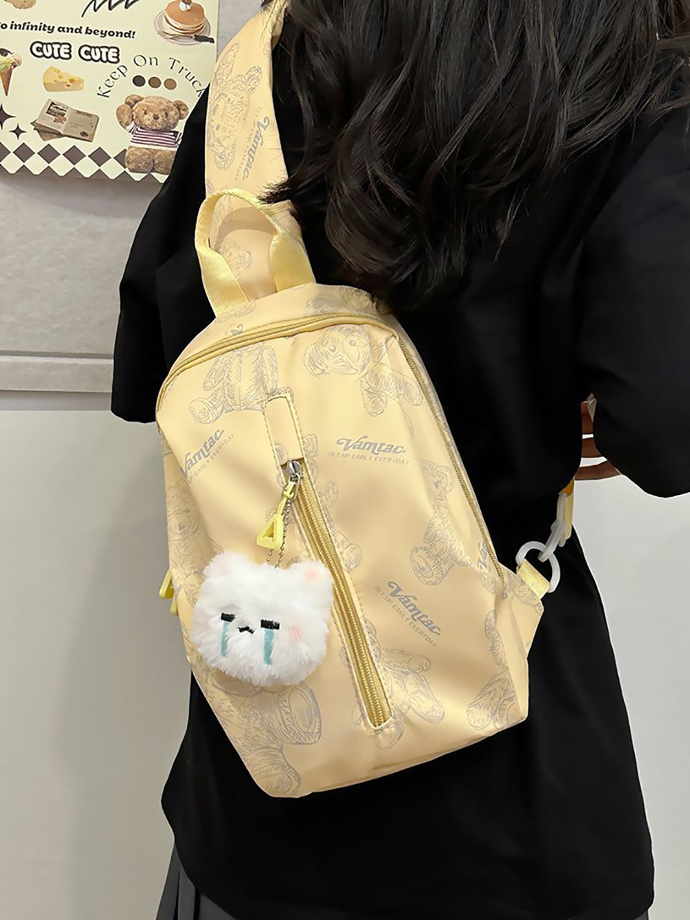 Printed Structured Shoulder Bag
