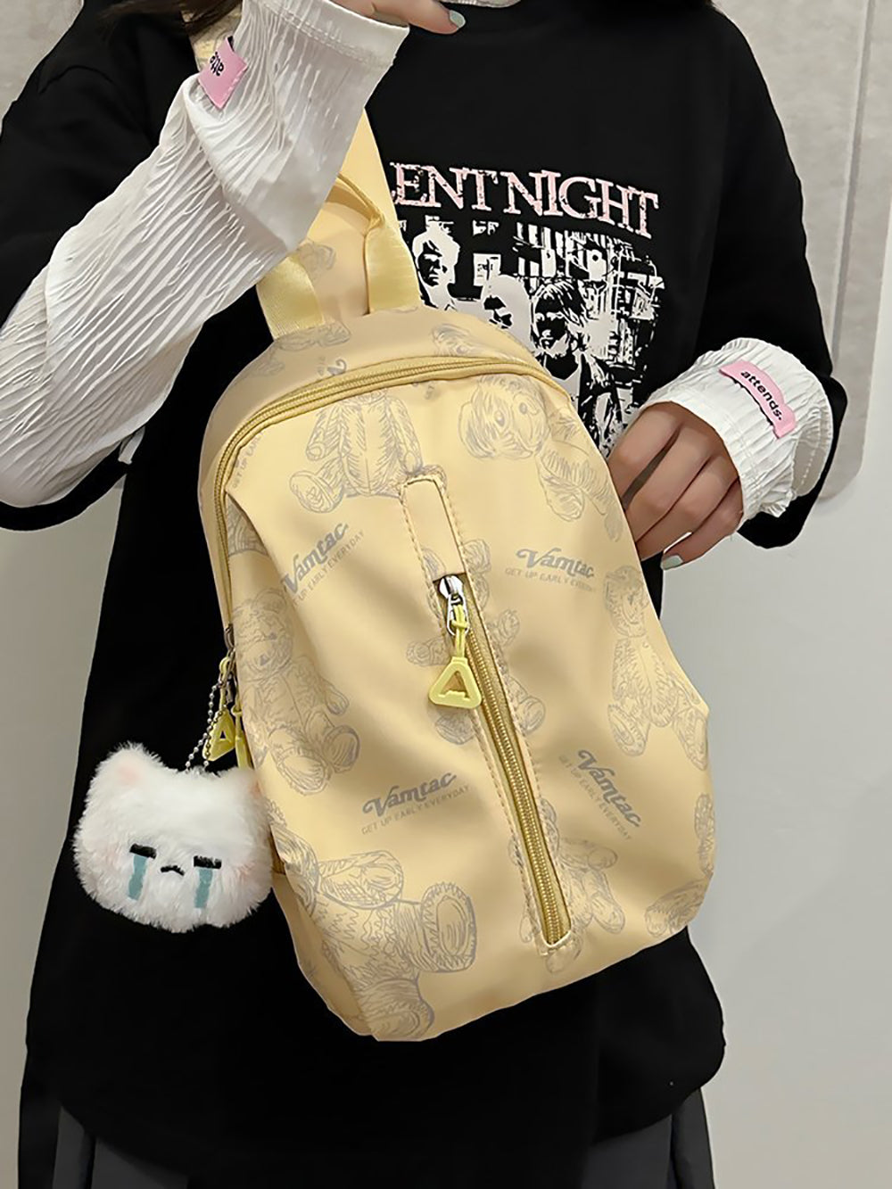 Printed Structured Shoulder Bag