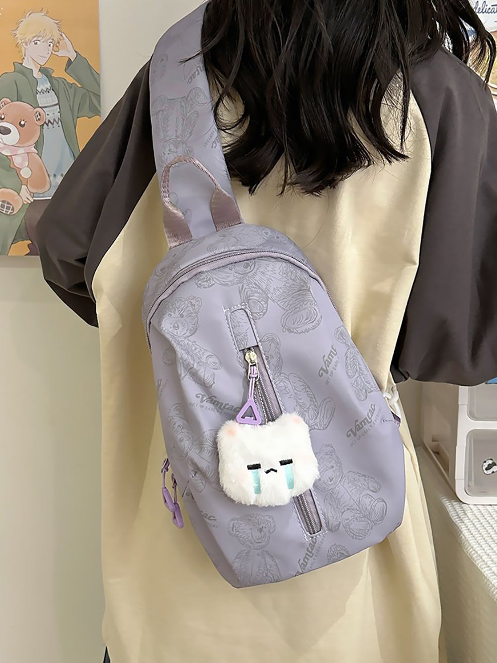 Printed Structured Shoulder Bag