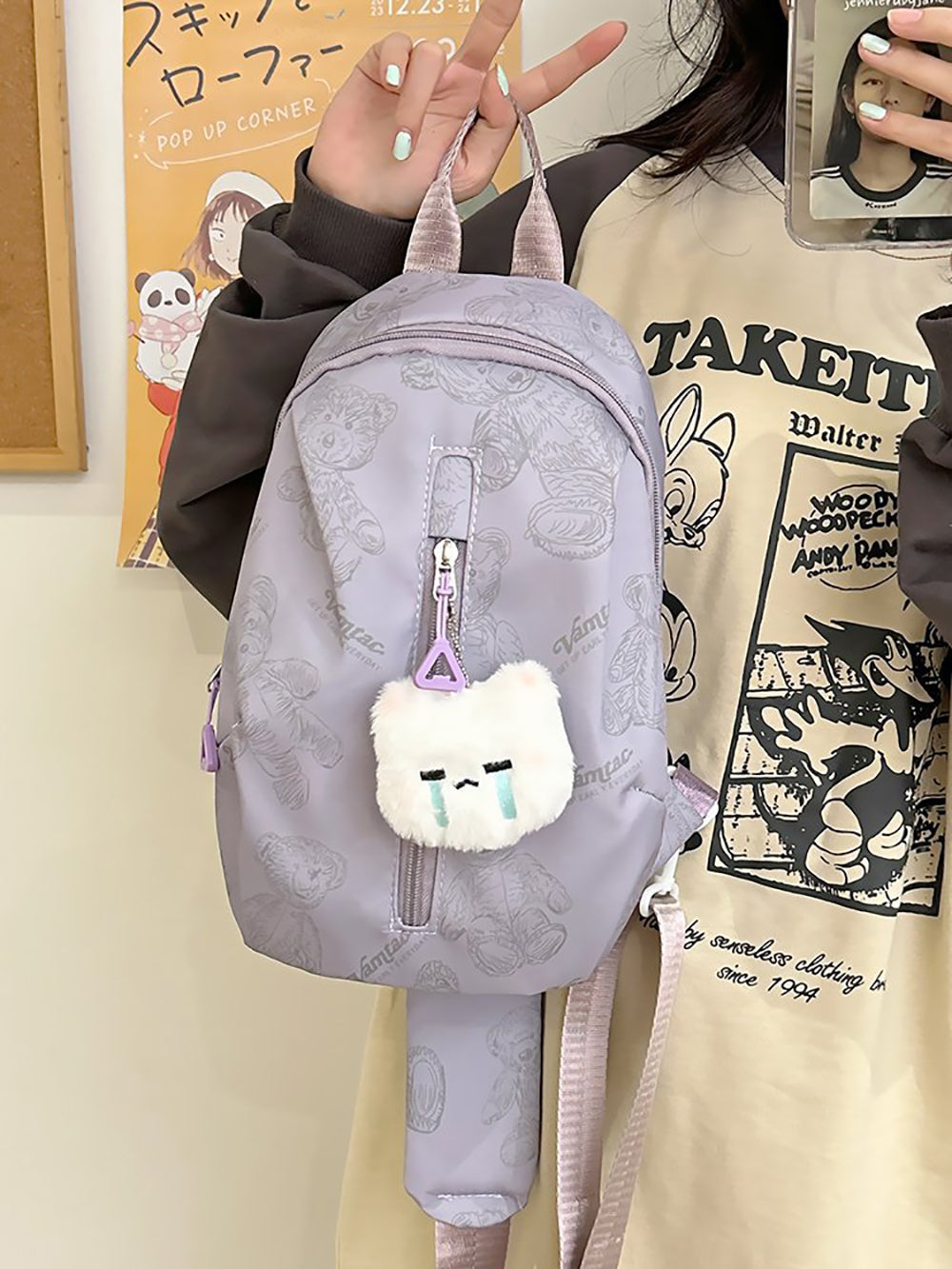 Printed Structured Shoulder Bag