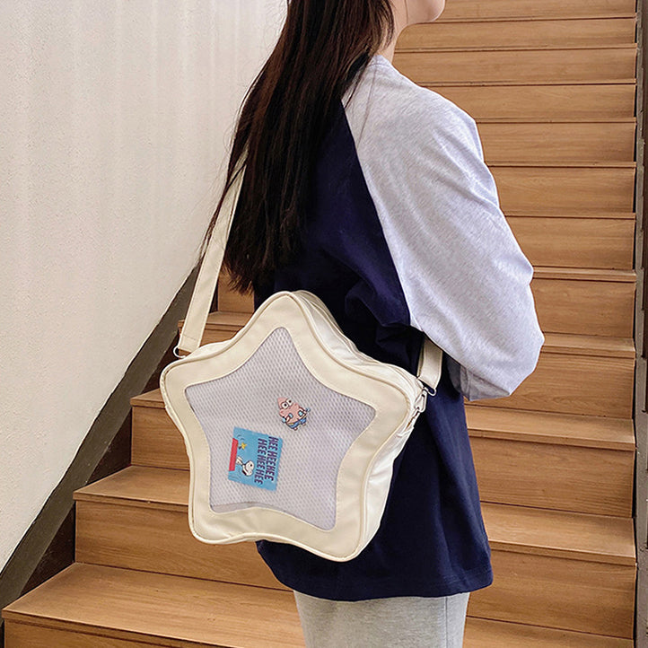 Black Solid One Handle Sling Bag
