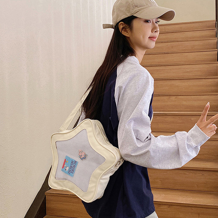 Black Solid One Handle Sling Bag